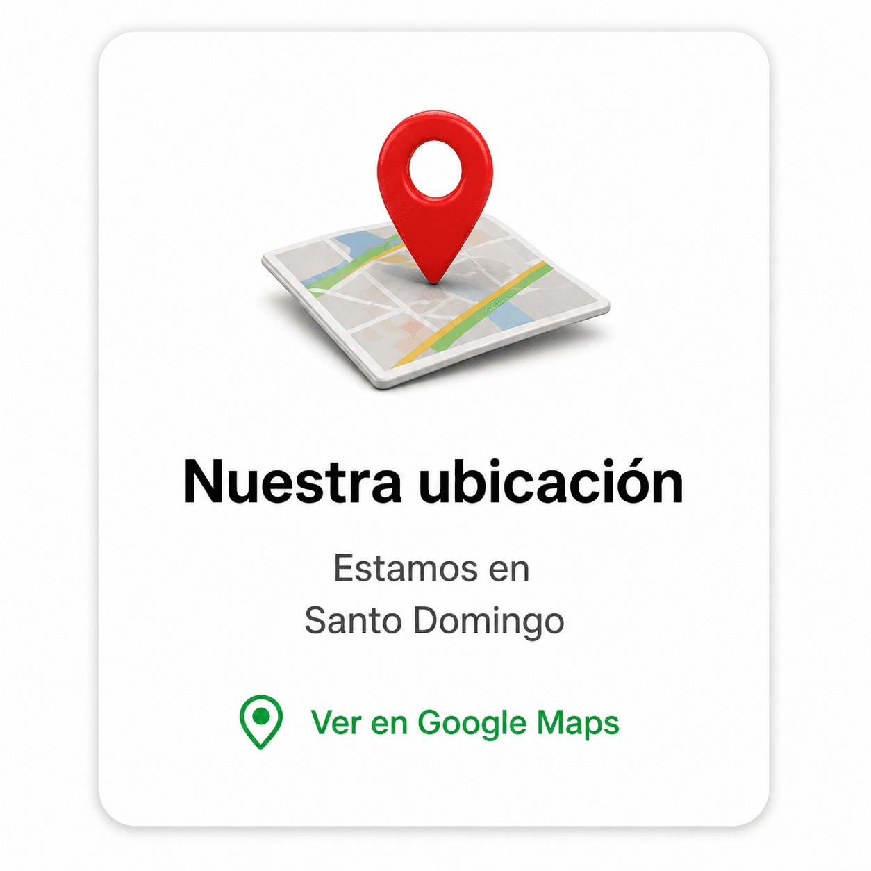 Nuestra ubicación · Santo Domingo · Ver en Google Maps