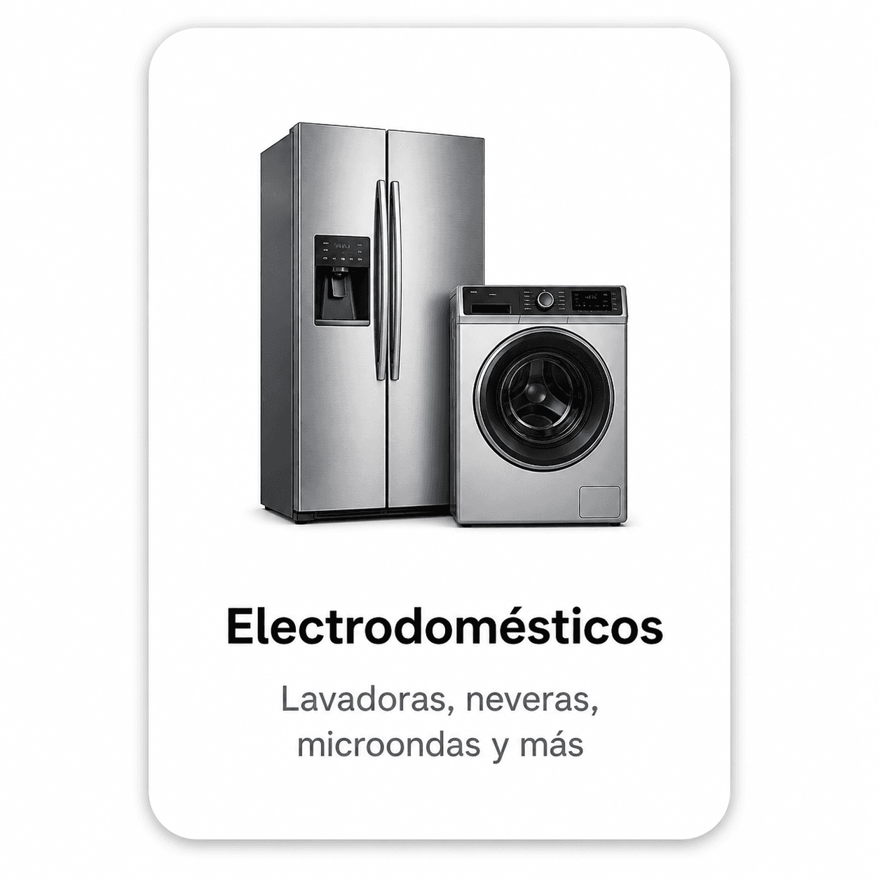 Electrodomésticos · lavadoras, neveras, microondas y más